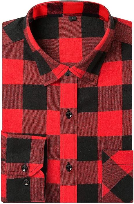 Red buffalo plaid flannel shirt