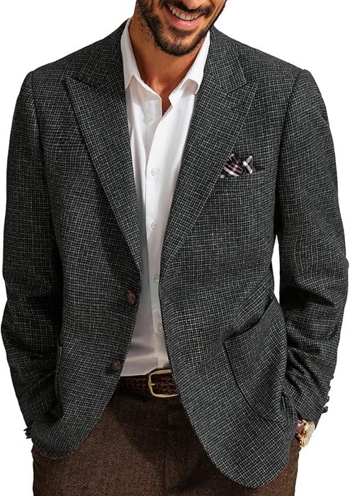 Herringbone Tweed Blazer