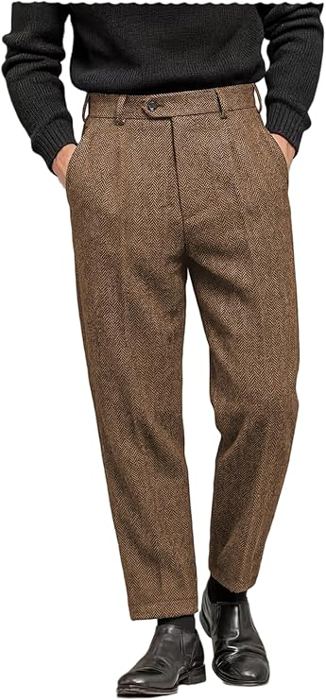 Herringbone Tweed Pants