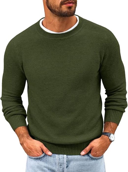 Olive Crewneck Sweater