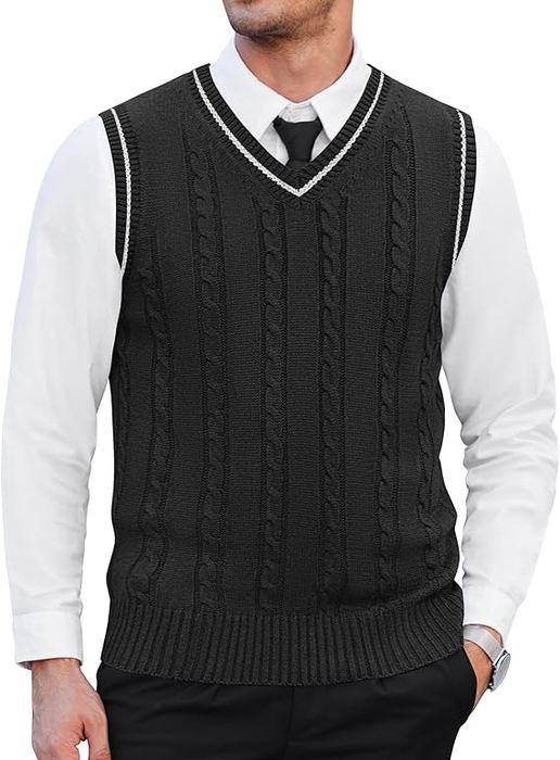 Black Sweater Vest