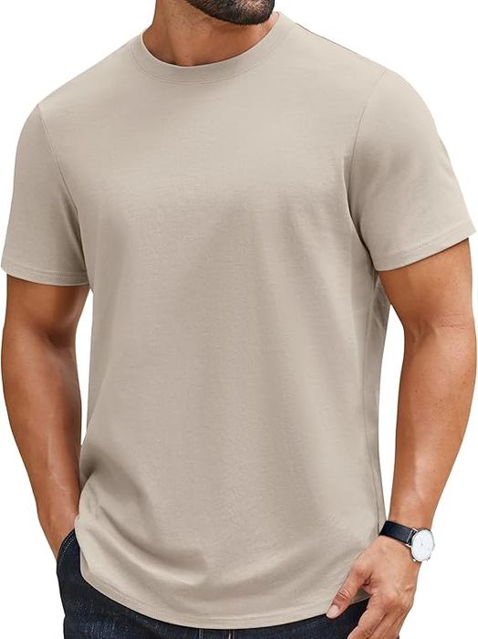 Tan crewneck t-shirt