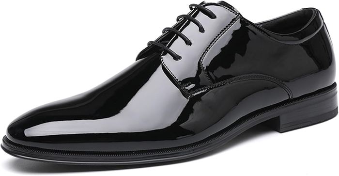 Black patent oxford shoes